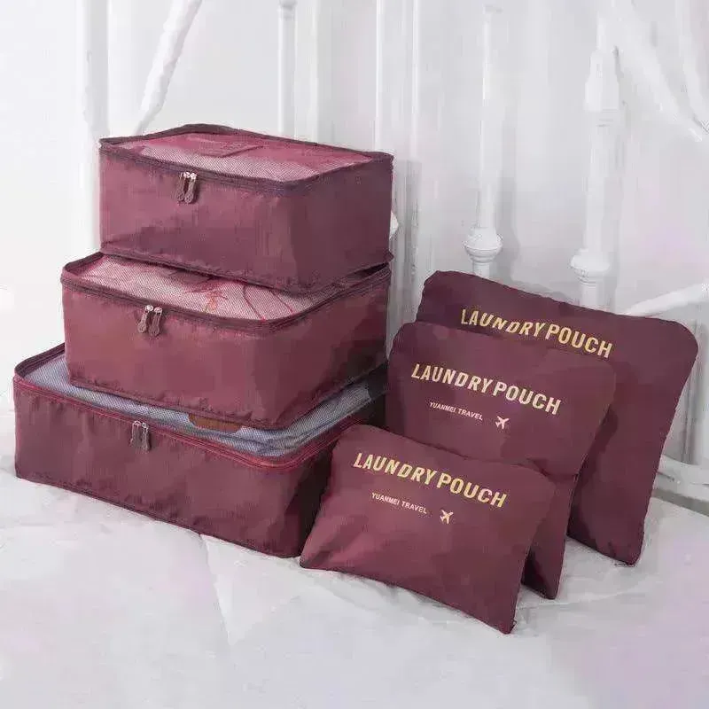 6 Pcs Travel Storage Bag Set For Clothes