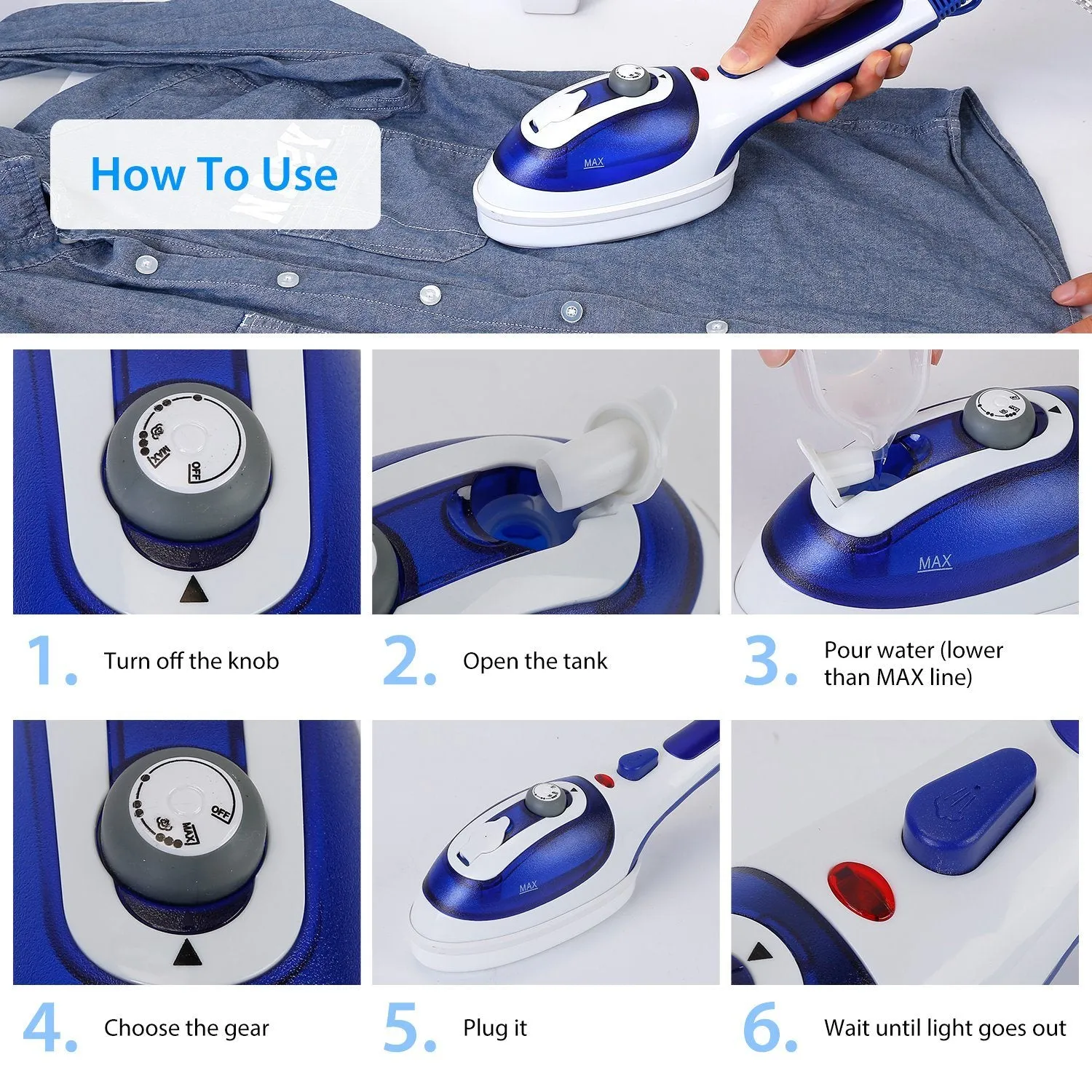 800W Handheld Electric Steam Anti Scalding Anti Dripping Portable Iron Garment Steamer