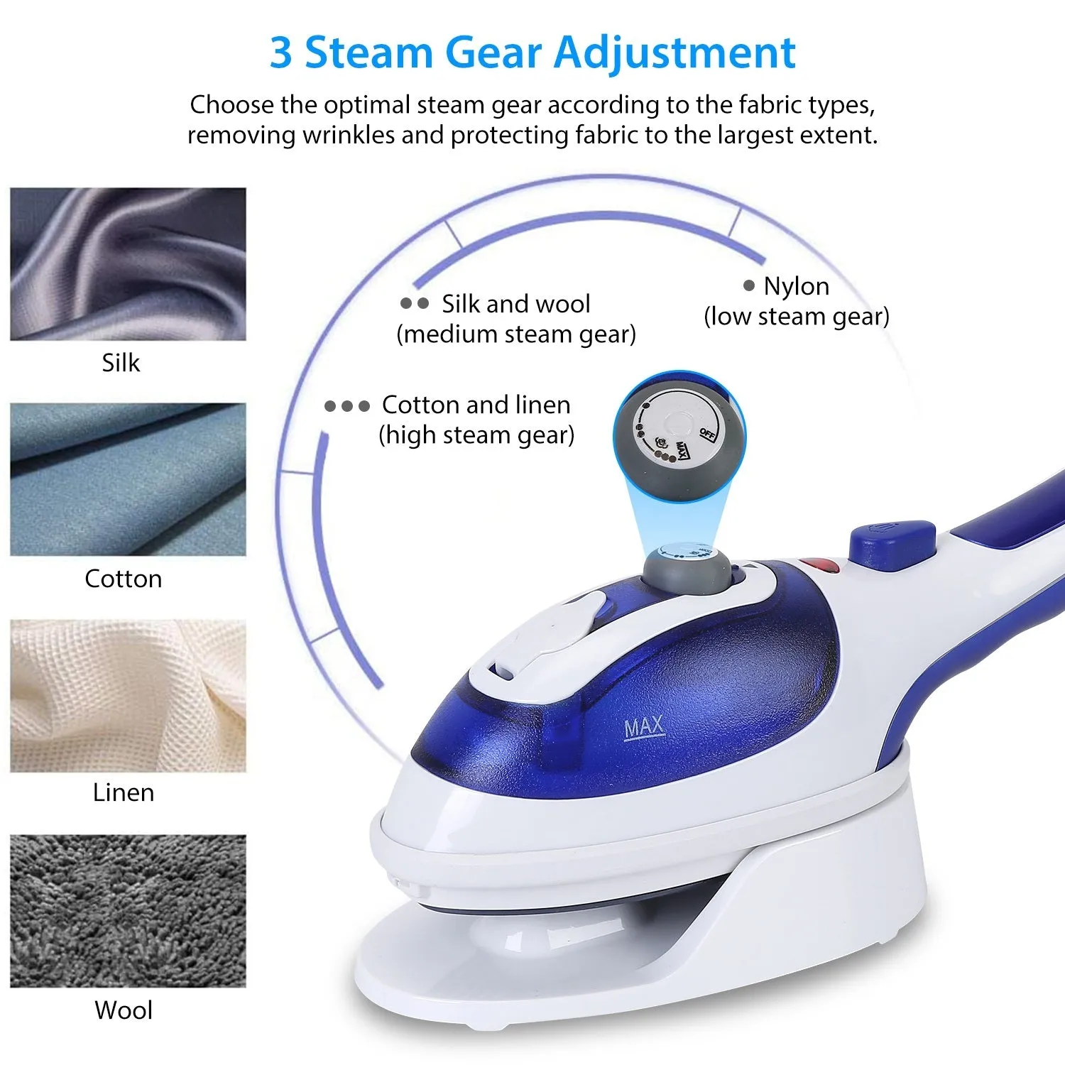 800W Handheld Electric Steam Anti Scalding Anti Dripping Portable Iron Garment Steamer
