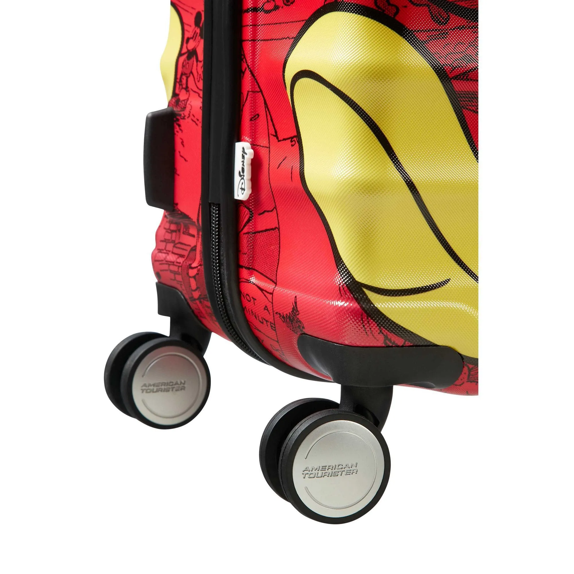 American Tourister Disney Wavebreaker Spinner Large Luggage - Mickey Comics Red