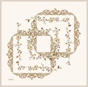 Armine Lauren Floral Silk Scarf No. 40
