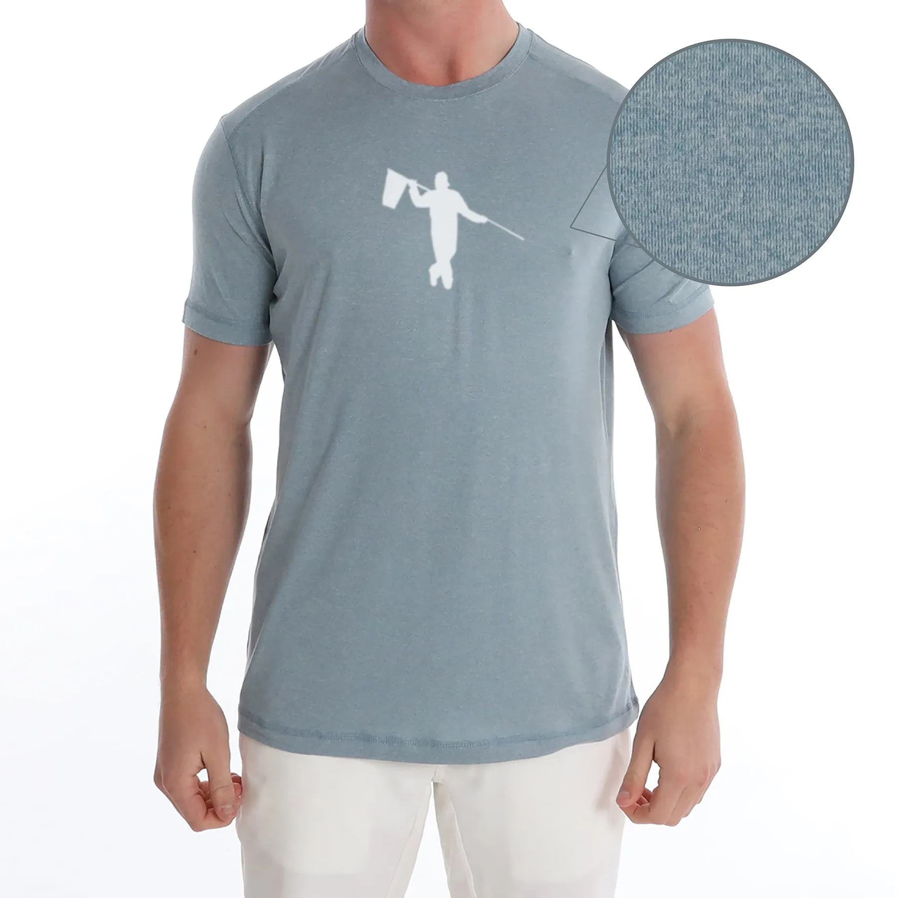 Butter T Looper Silhouette - Blue Fog Heather