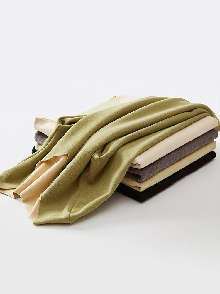 Casual Seamless V-Neck Basic Layer Thermal Sets