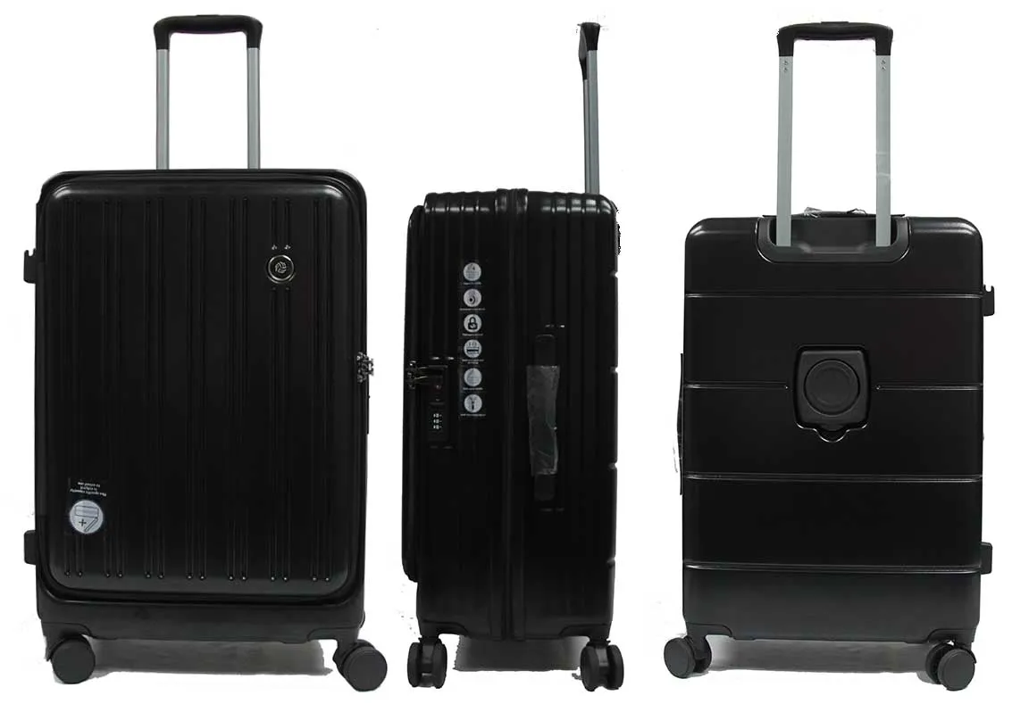 Cavernous ABS Expandable Anti-theft Luggage with Recessed TSA Lock
