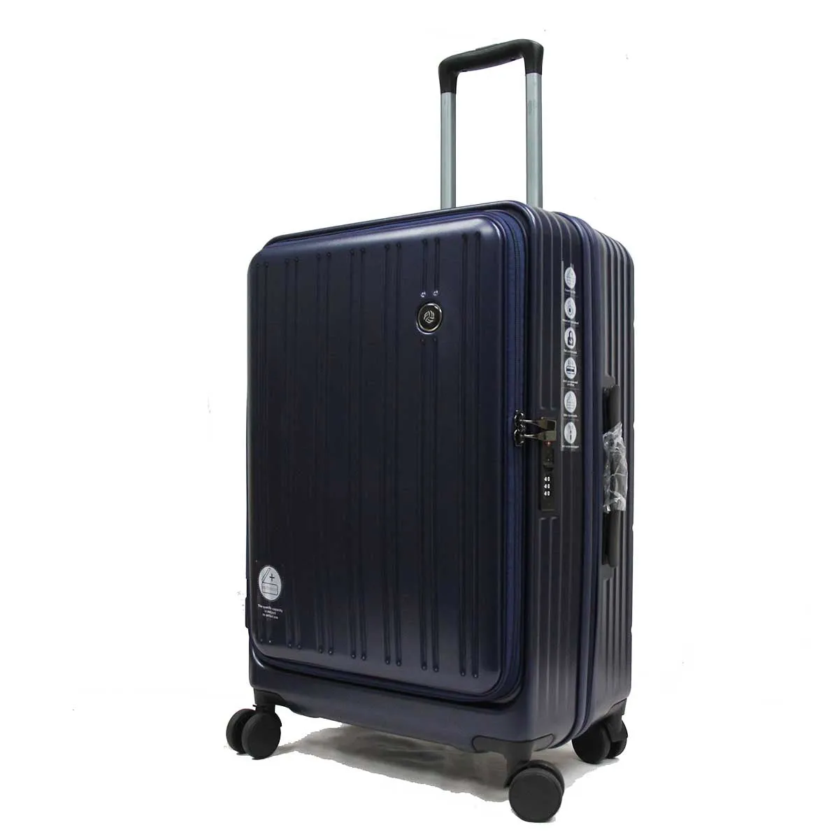 Cavernous ABS Expandable Anti-theft Luggage with Recessed TSA Lock