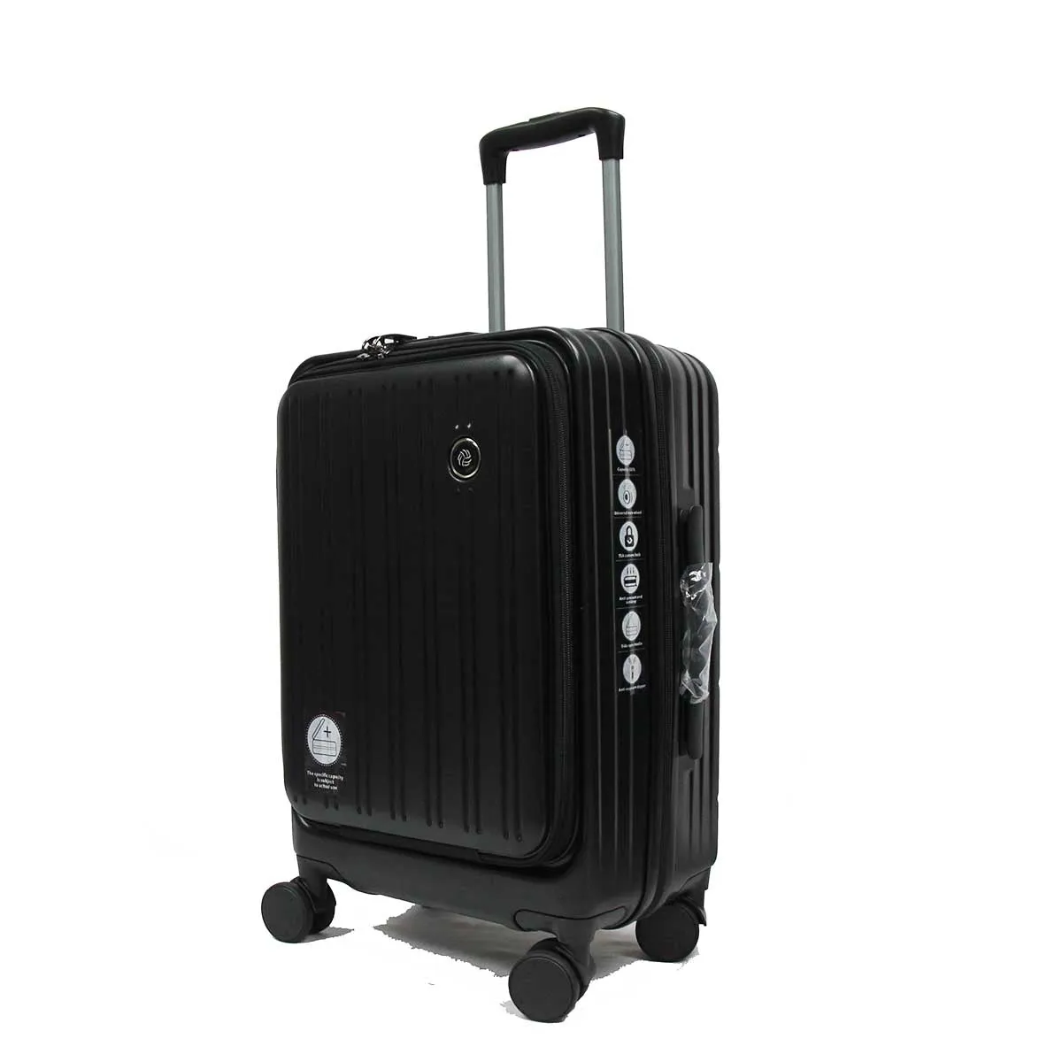 Cavernous ABS Expandable Anti-theft Luggage with Recessed TSA Lock