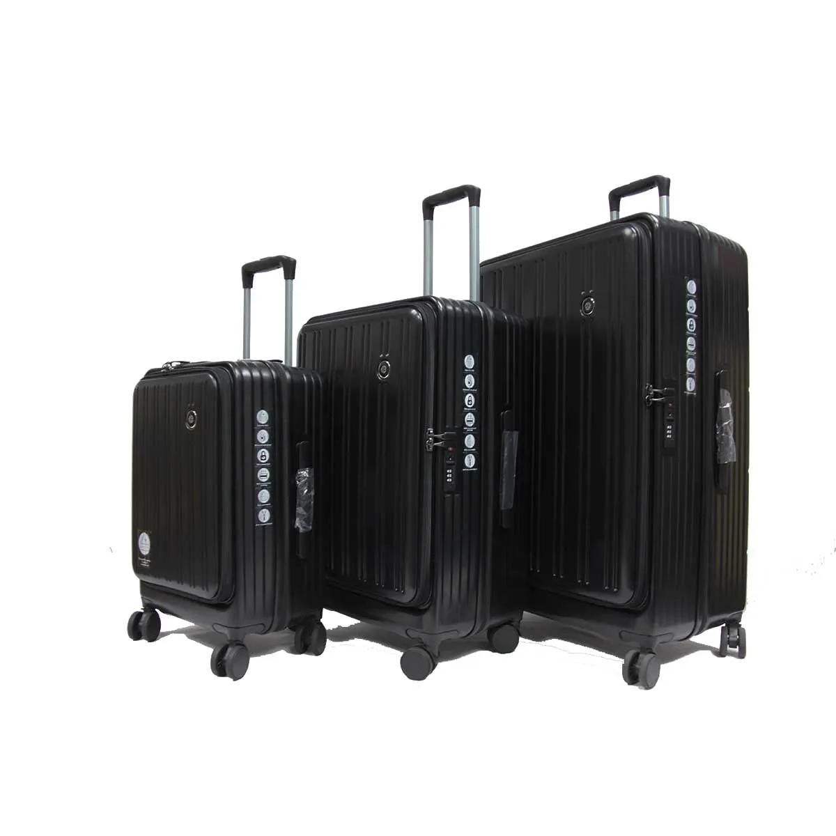 Cavernous ABS Expandable Anti-theft Luggage with Recessed TSA Lock