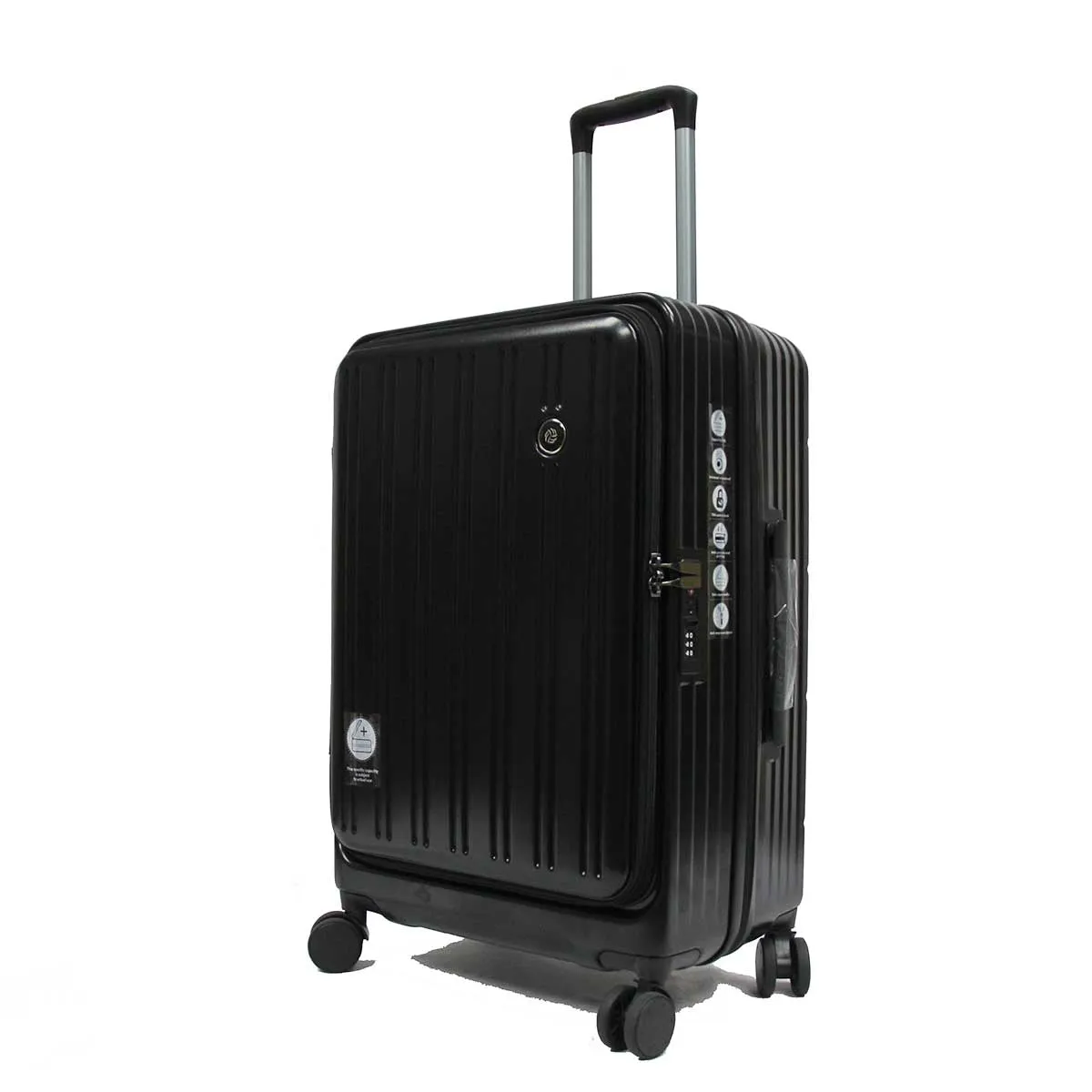 Cavernous ABS Expandable Anti-theft Luggage with Recessed TSA Lock