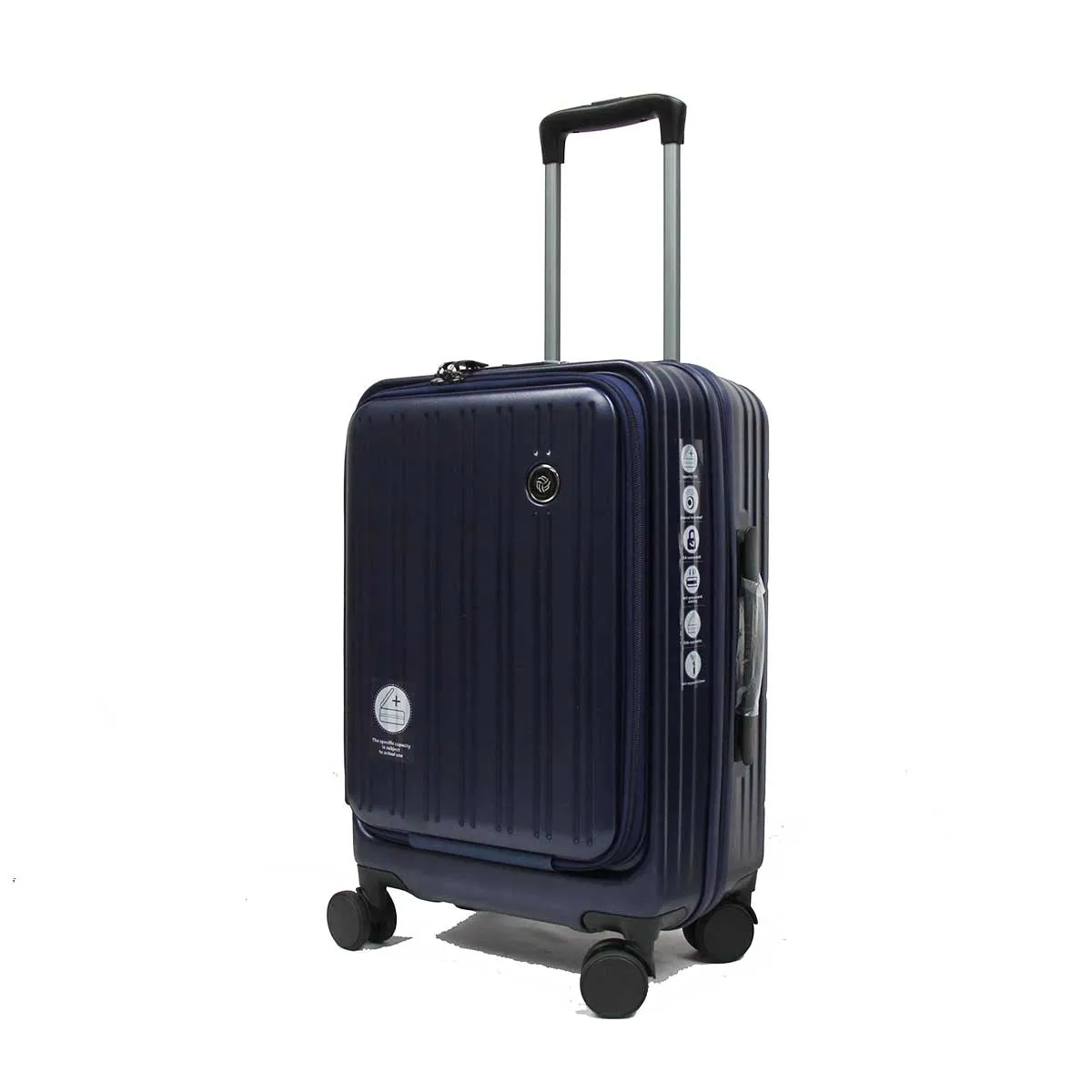 Cavernous ABS Expandable Anti-theft Luggage with Recessed TSA Lock