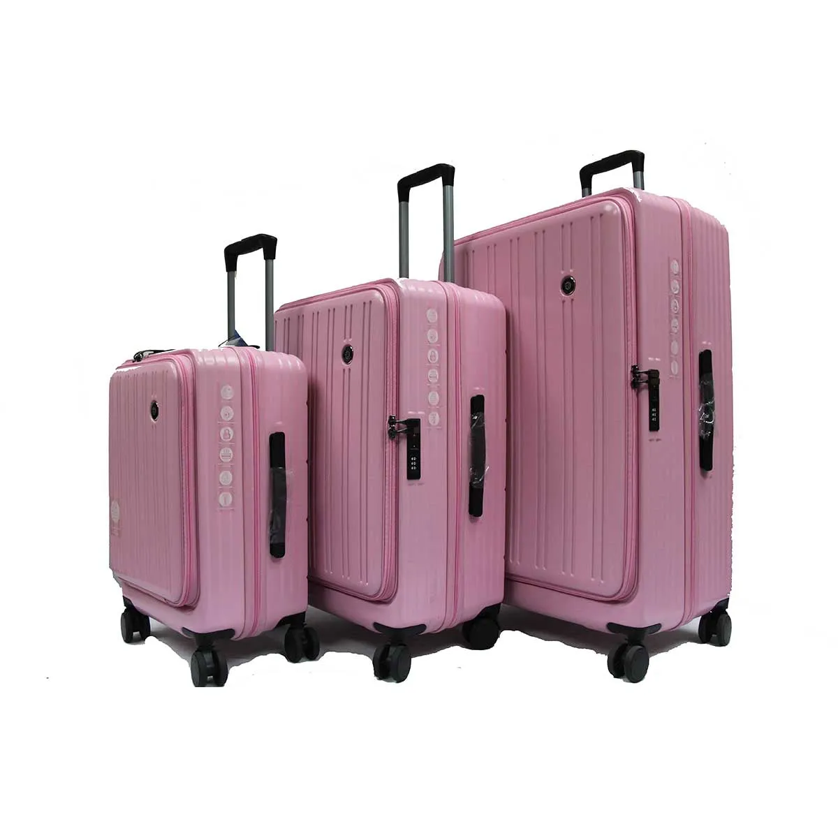 Cavernous ABS Expandable Anti-theft Luggage with Recessed TSA Lock