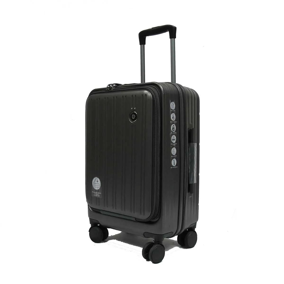 Cavernous ABS Expandable Anti-theft Luggage with Recessed TSA Lock