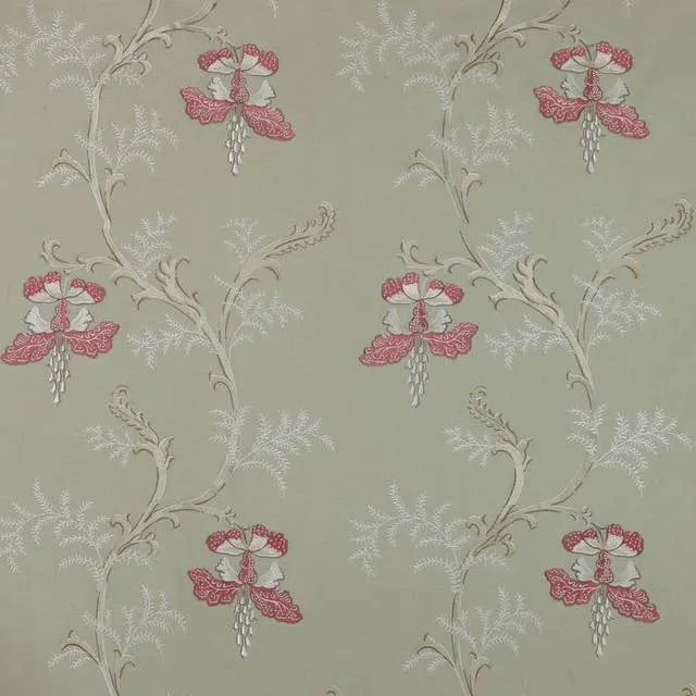 Colefax and Fowler Bellflower Embroidery Fabric - 1.1m Roll End