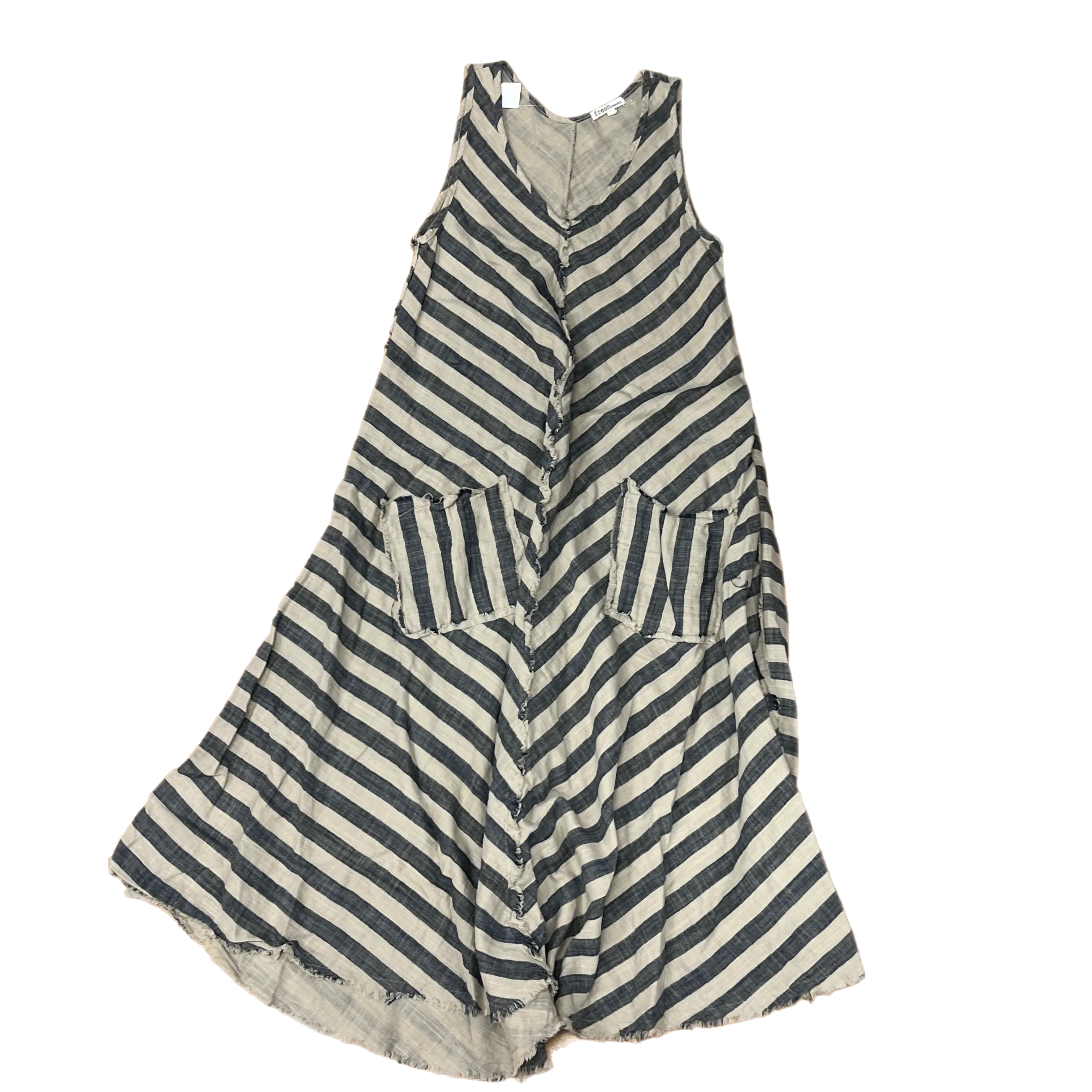 Dress Casual Maxi By Clothes Mentor In Green & Tan, Size: Xs