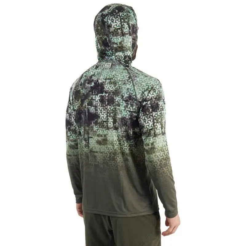 FHM Mark V2 Lightweight UV Hoodie Print Khaki UPF 50 