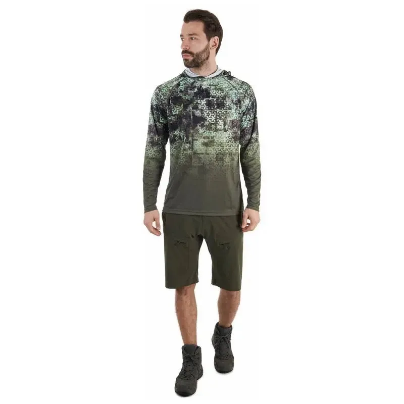 FHM Mark V2 Lightweight UV Hoodie Print Khaki UPF 50 