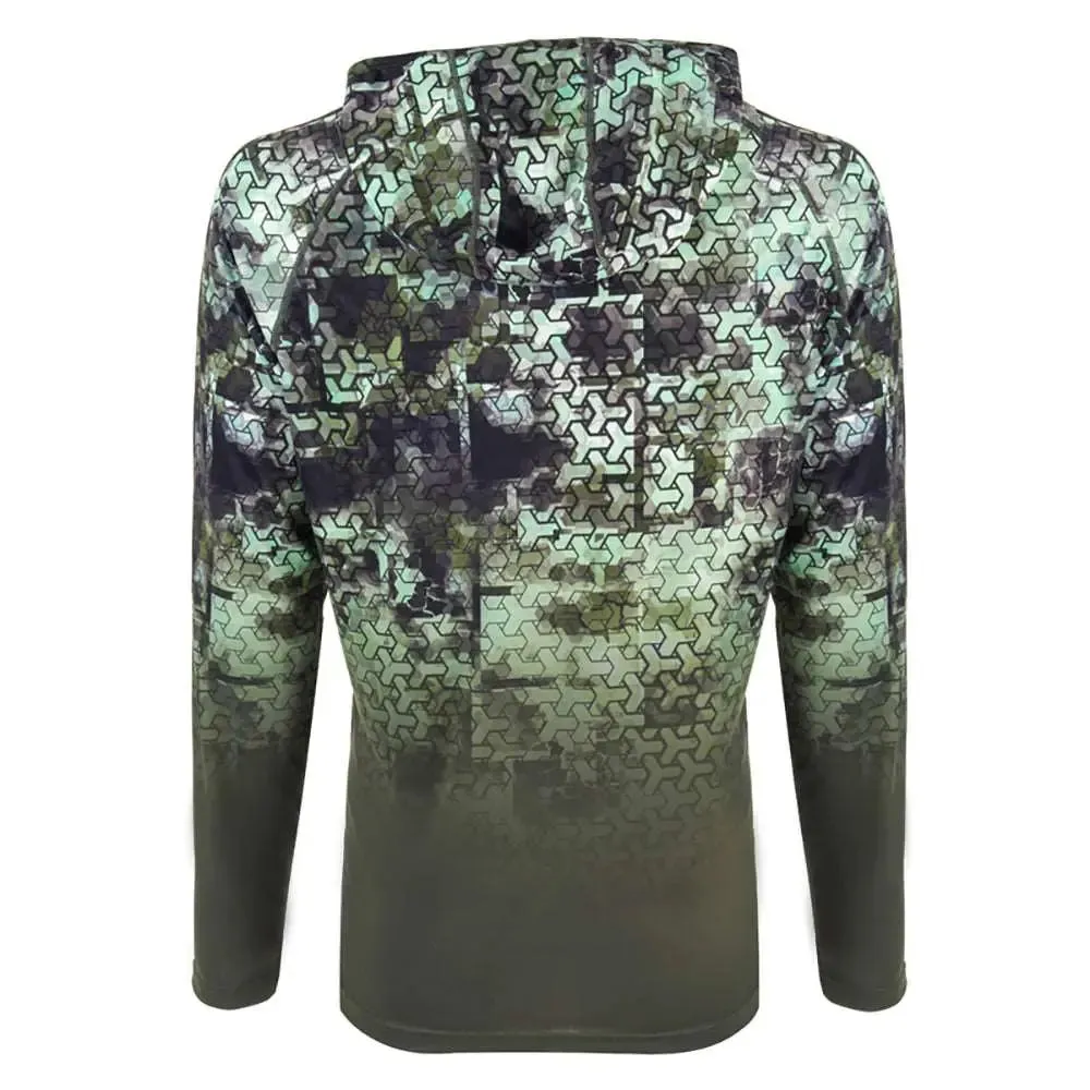 FHM Mark V2 Lightweight UV Hoodie Print Khaki UPF 50 