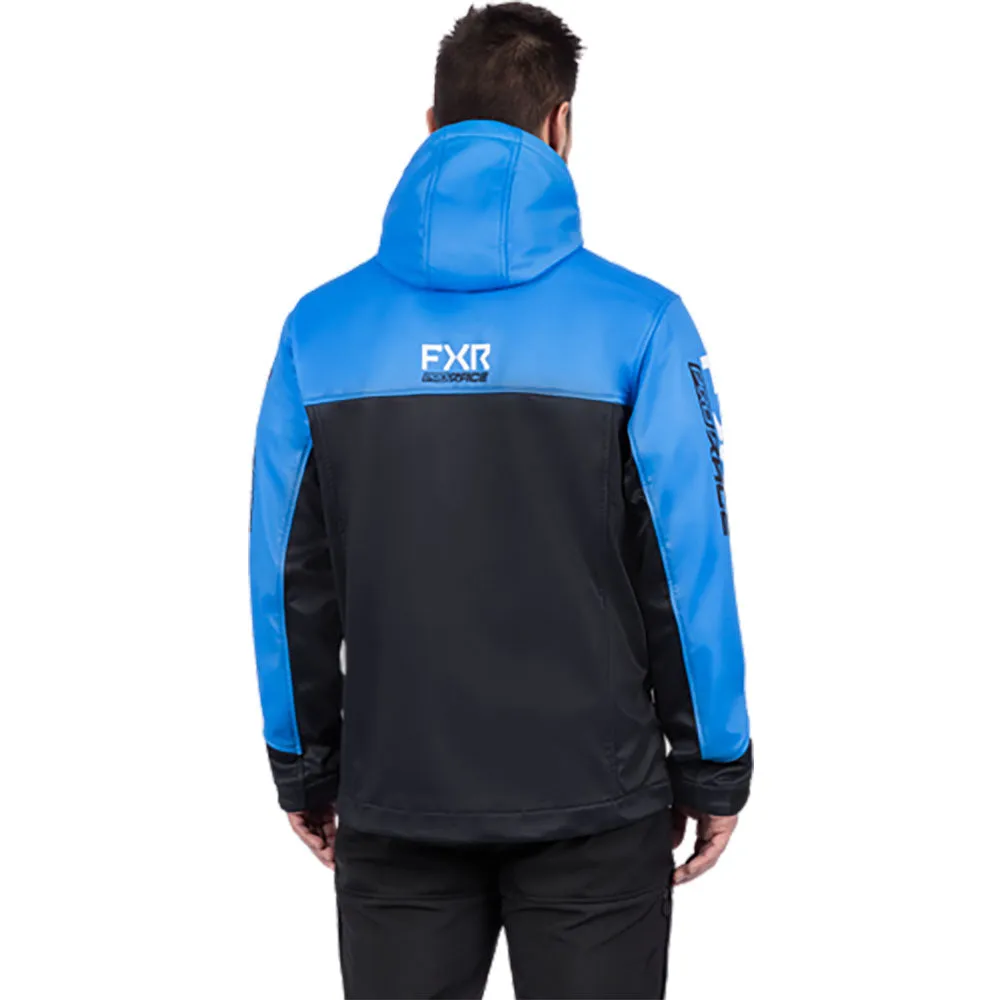 FXR Mens Helium Pro Softshell Snowmobile Jacket MX Blue LE