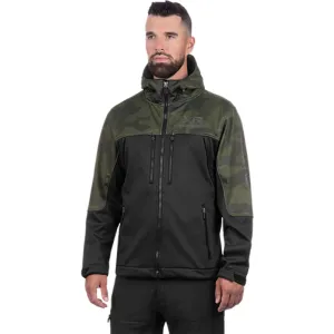 FXR Pro Softshell Jacket Black/Army Camo Green