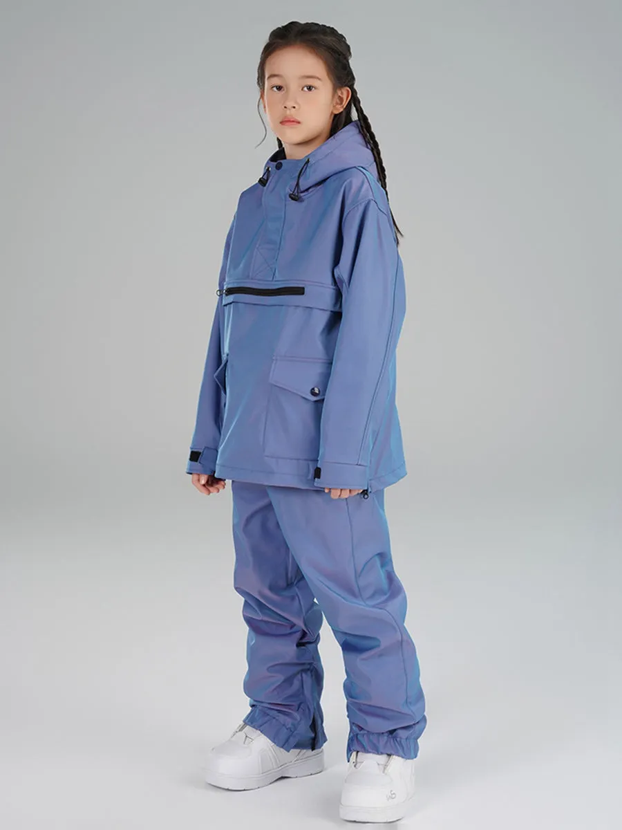 Girls Insulated Cargo Snowsuits