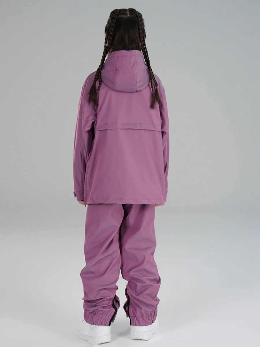 Girls Insulated Cargo Snowsuits