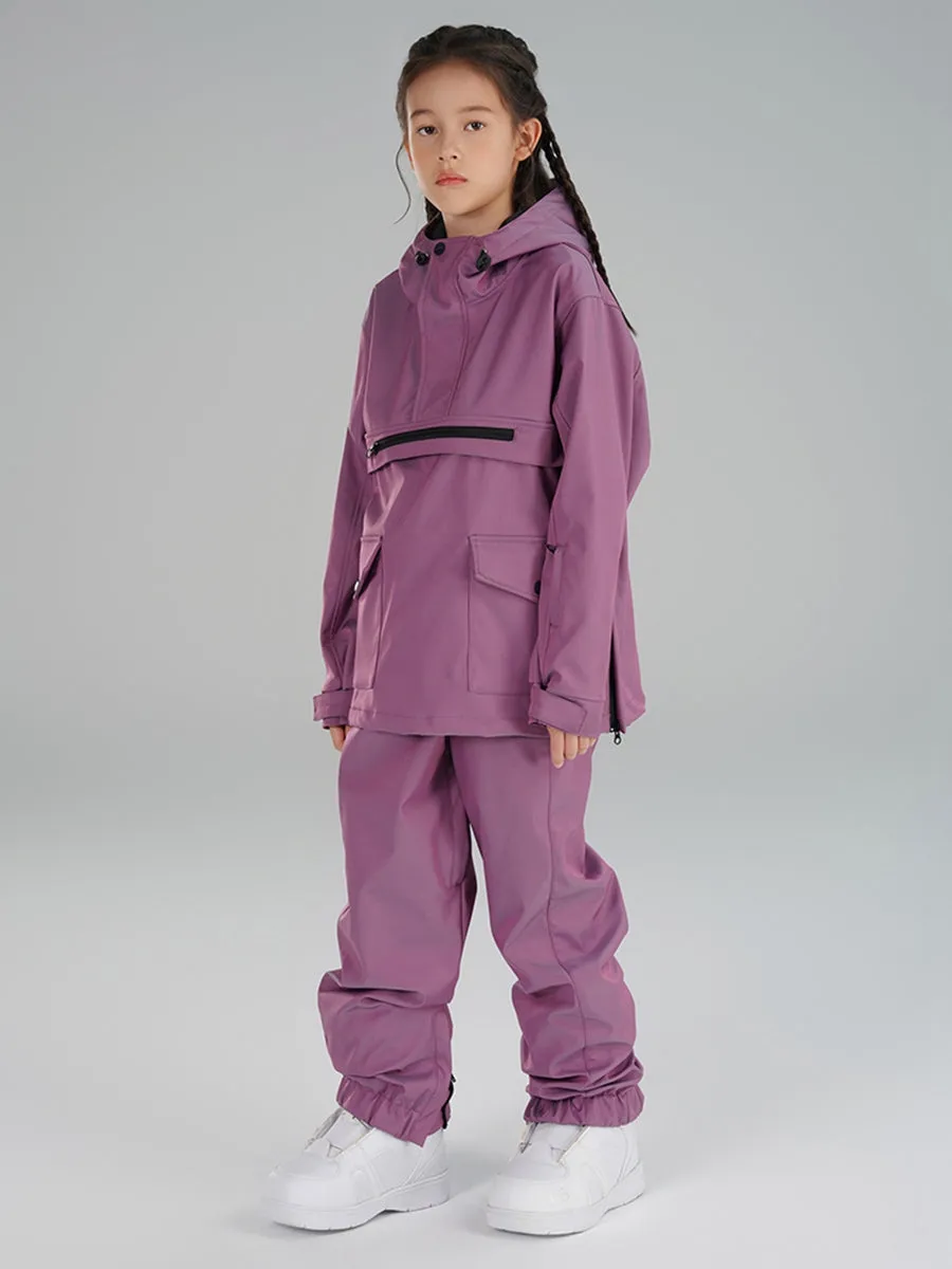 Girls Insulated Cargo Snowsuits