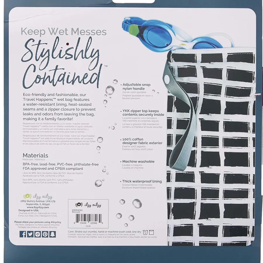 Itzy Ritzy Wet Bag Adjustable Handle WBMH8048 - Geo Arrows