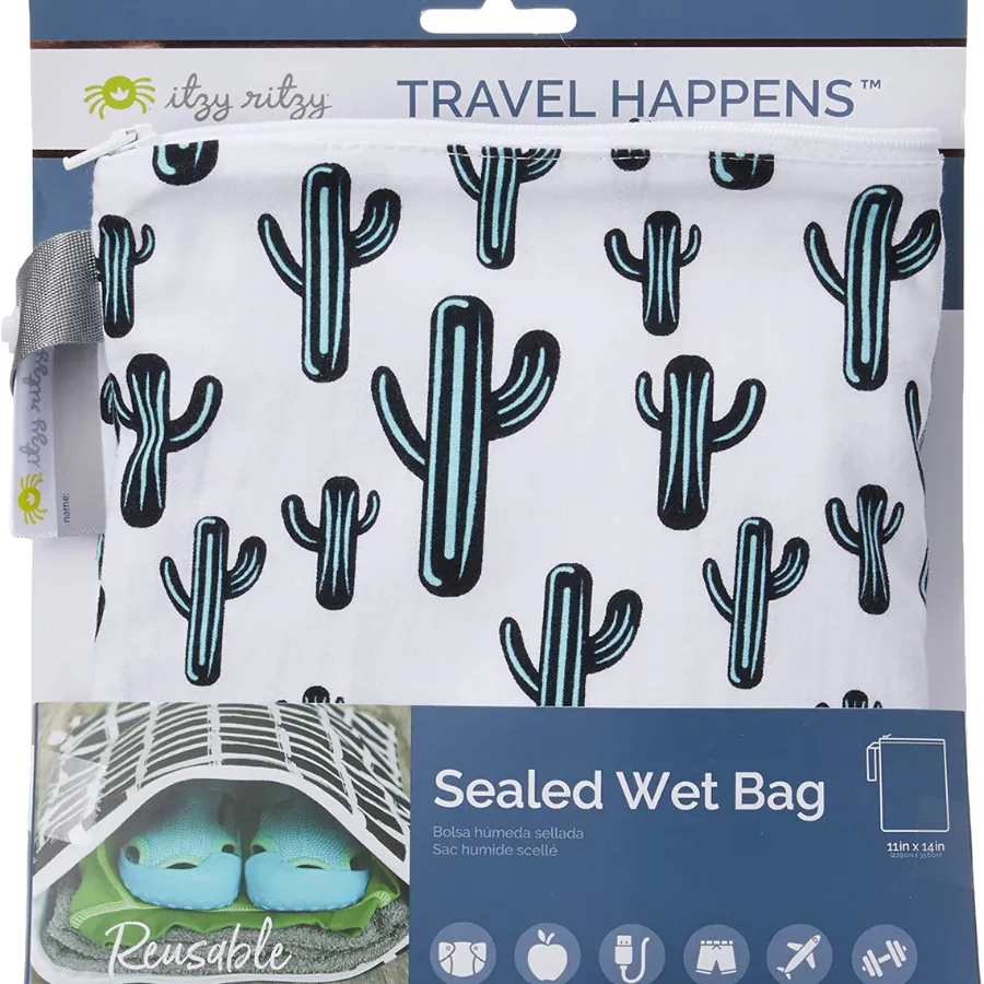 Itzy Ritzy Wet Bag Adjustable Handle WBMH8320 - Cactus Crew