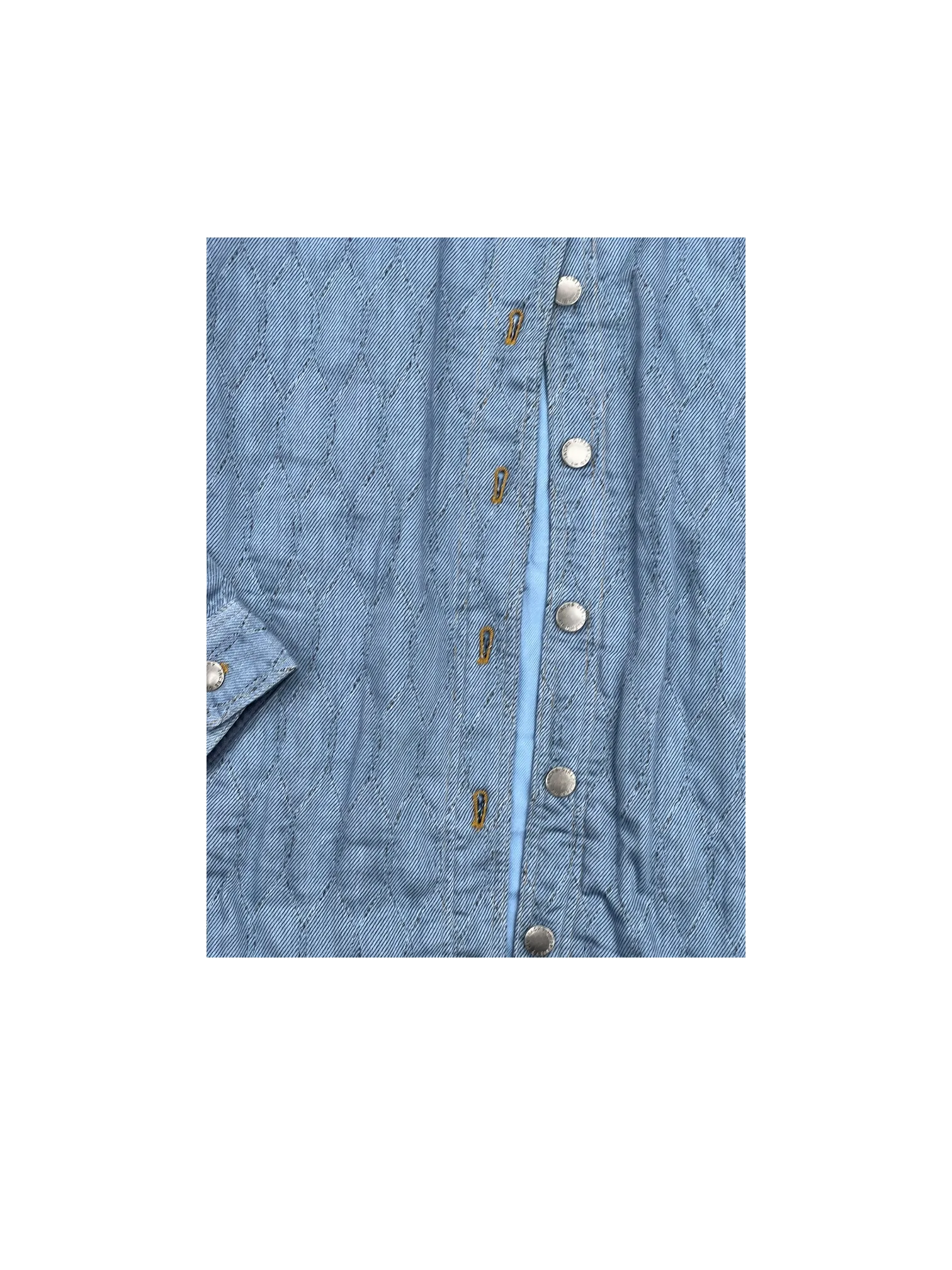 Jacket Shirt By JACHS GIRLFRIEND In Blue, Size: L