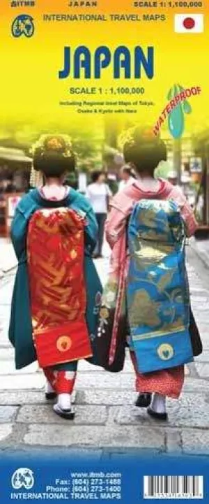 Japan (8th Edition) Road Atlas by ITMB (2015)