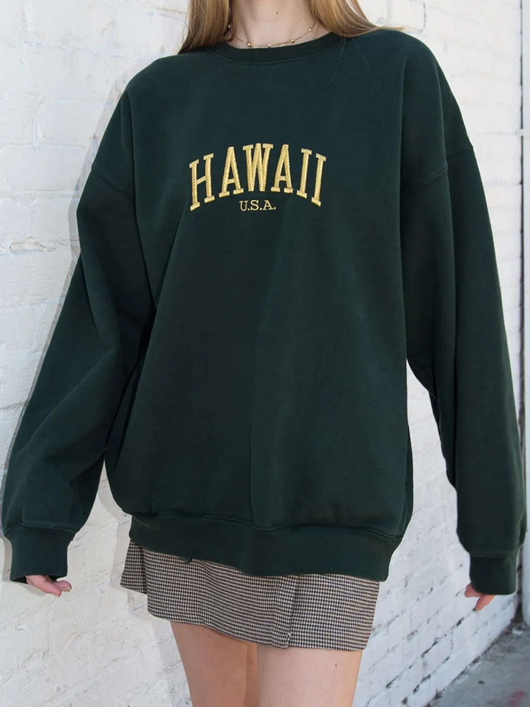 Joskaa Letter Embroidered Sweatshirts for Women 2024 Spring Autumn Oversized Sweatshirt Pullovers Female Fashion Casual Hoodies Tops