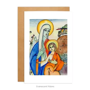 Kandinsky Madonna and Child Christmas Card, Personalised or Blank