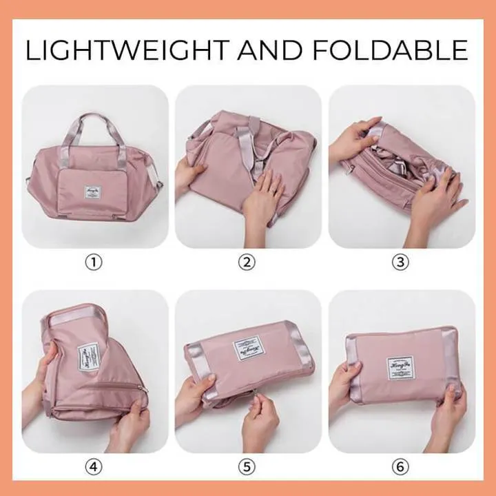 Large capacity folding travel bag