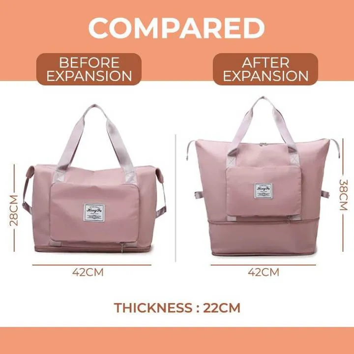 Large capacity folding travel bag
