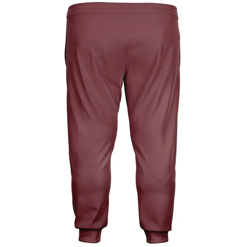 Medium Dark Pink Joggers | Unisex | with PLUS sizes | Medium Dark Pastel Pink | C0M60Y30K60