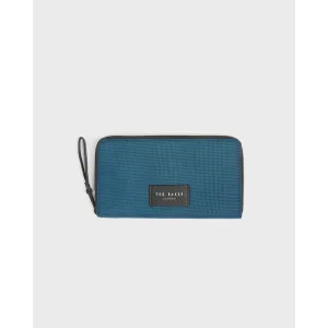 Men Zambi-Nylon Travel Wallet - Blue