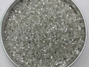 Off White Silverline 2 Cut Glass Seed Beads- 2 mm