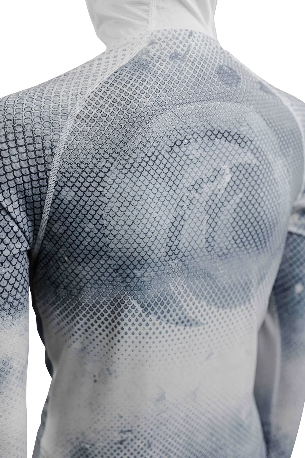 Outfish Fishscale Solar UV Hoodie UPF 50  White/Grey