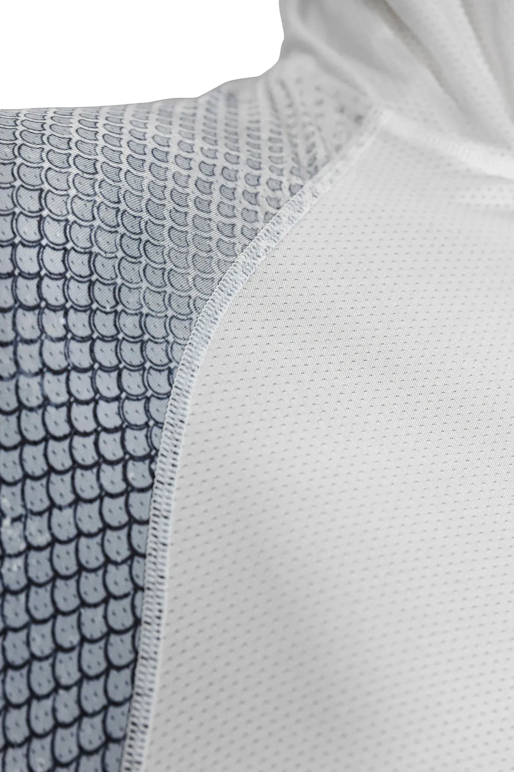 Outfish Fishscale Solar UV Hoodie UPF 50  White/Grey