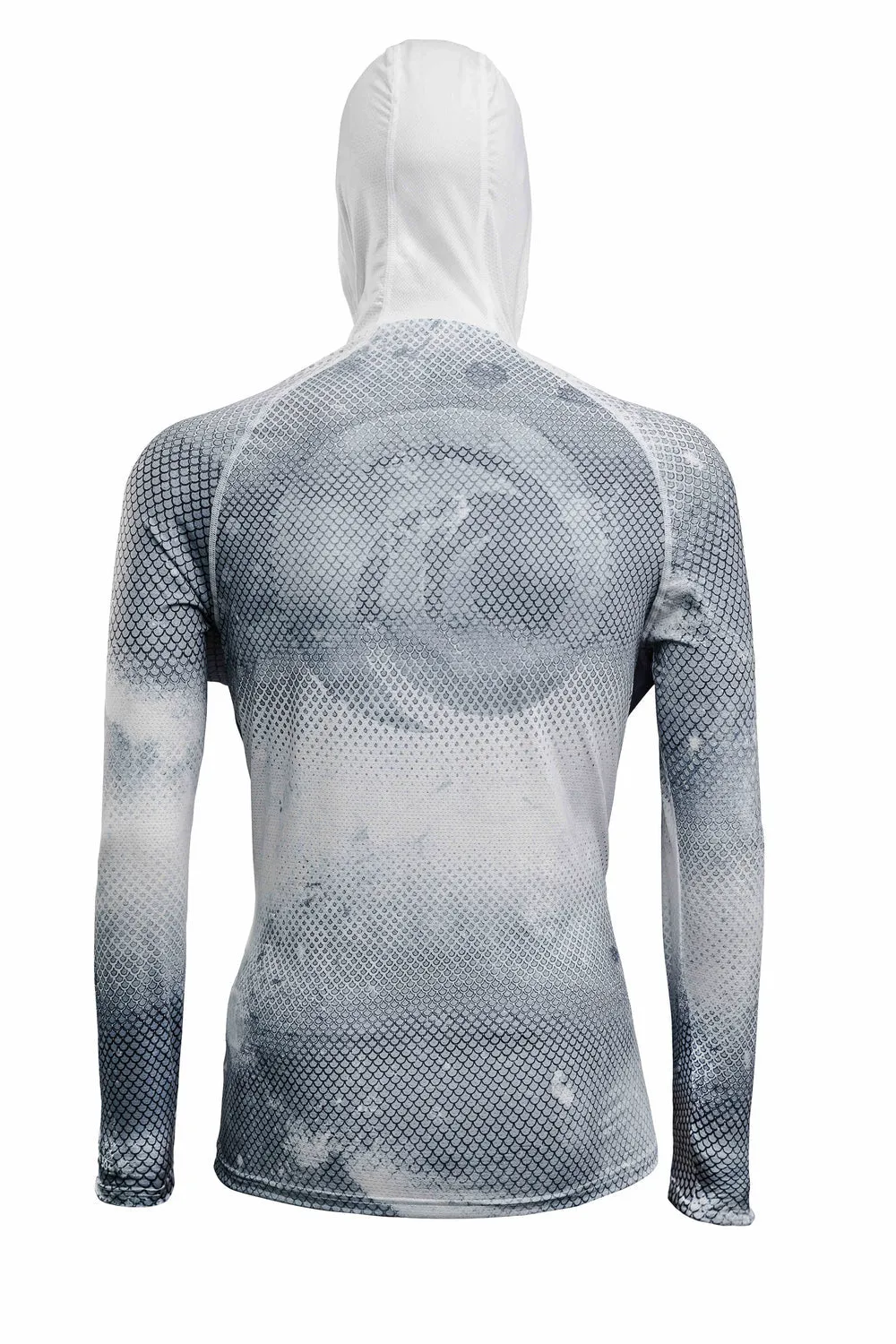Outfish Fishscale Solar UV Hoodie UPF 50  White/Grey