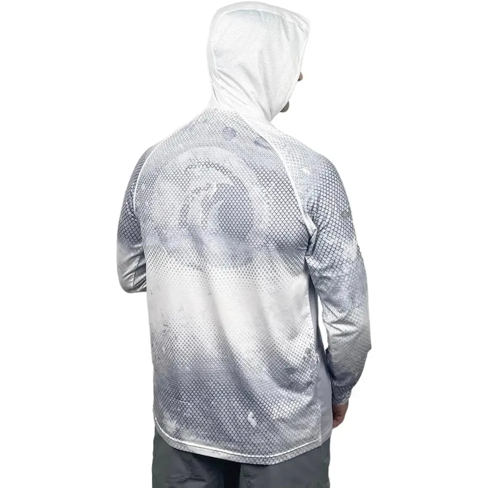 Outfish Fishscale Solar UV Hoodie UPF 50  White/Grey