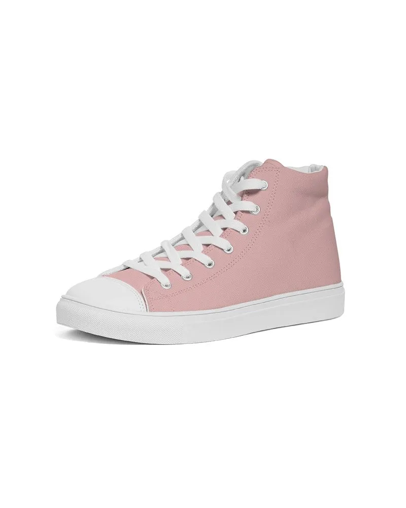Pale Pastel Pink Women's High-top Canvas Sneakers | Women's | Bright Pale Pastel Pink | C0M30Y15K0