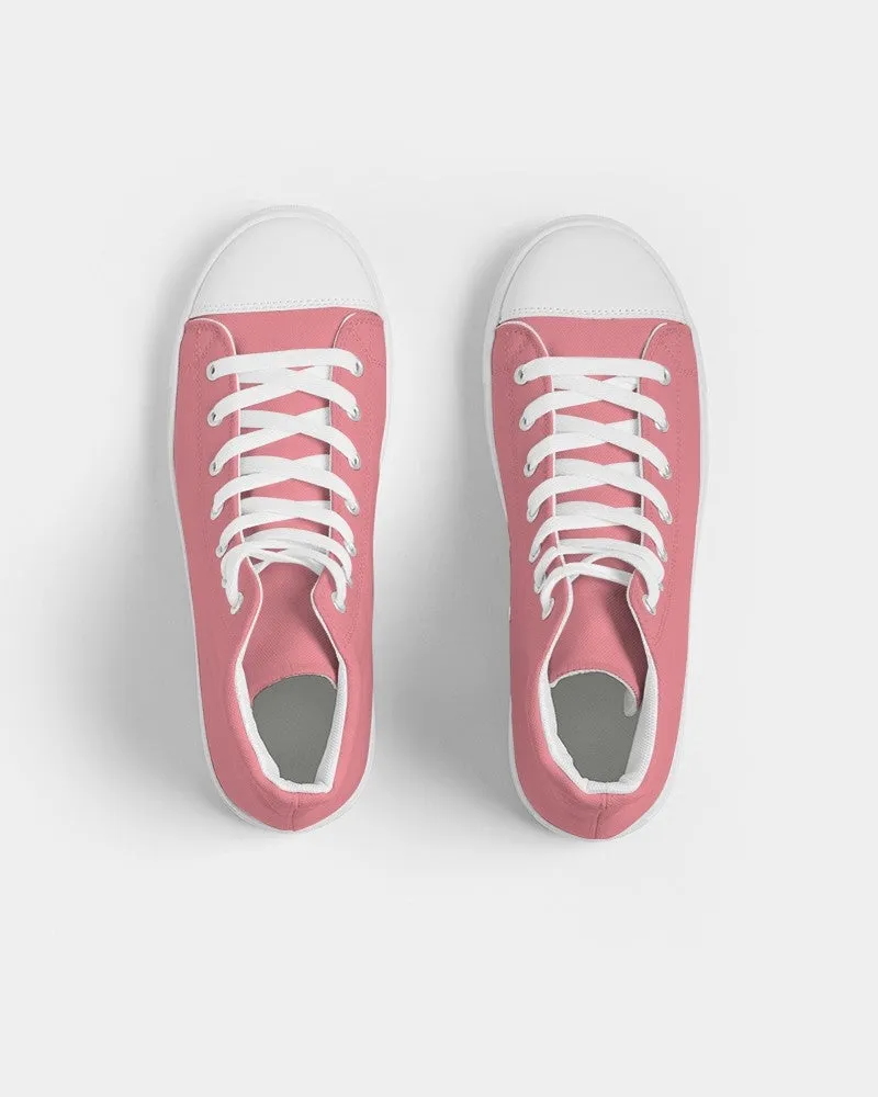 Pastel Pink Women's High-top Canvas Sneakers | Women's | Bright Pastel Pink | C0M60Y30K0