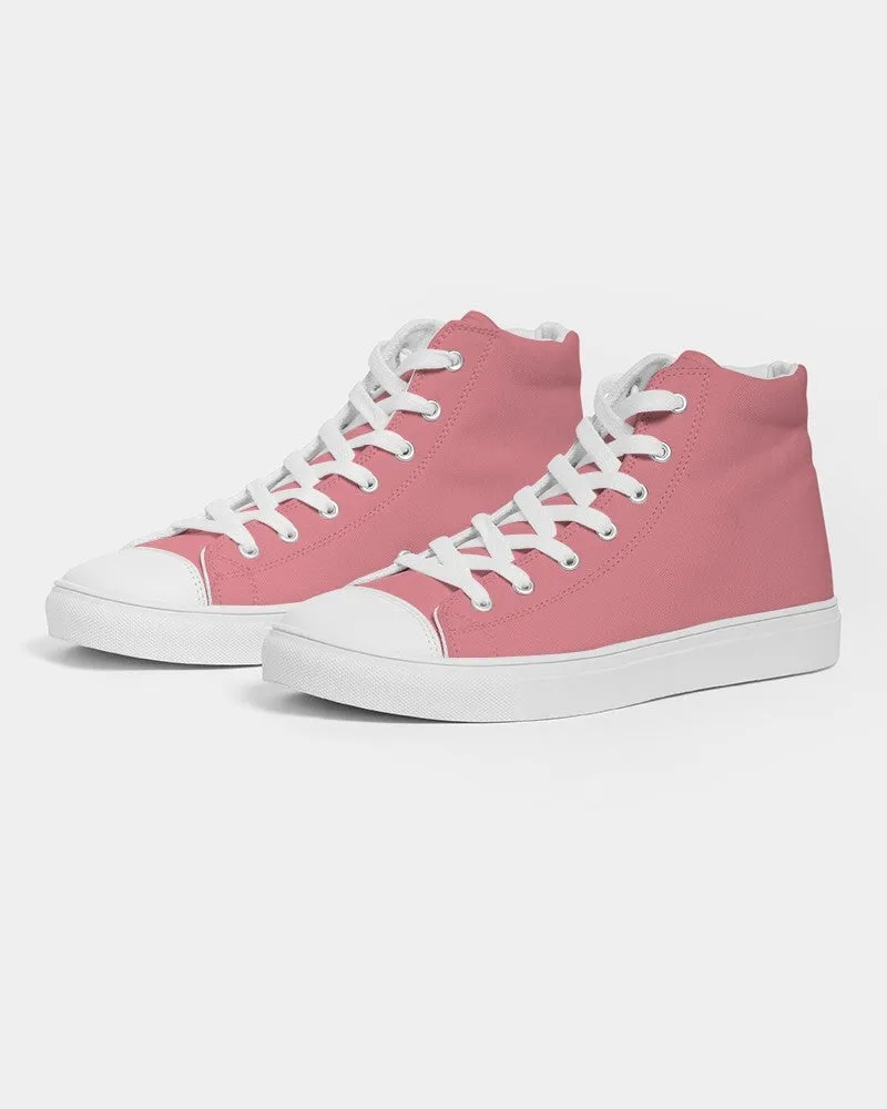 Pastel Pink Women's High-top Canvas Sneakers | Women's | Bright Pastel Pink | C0M60Y30K0
