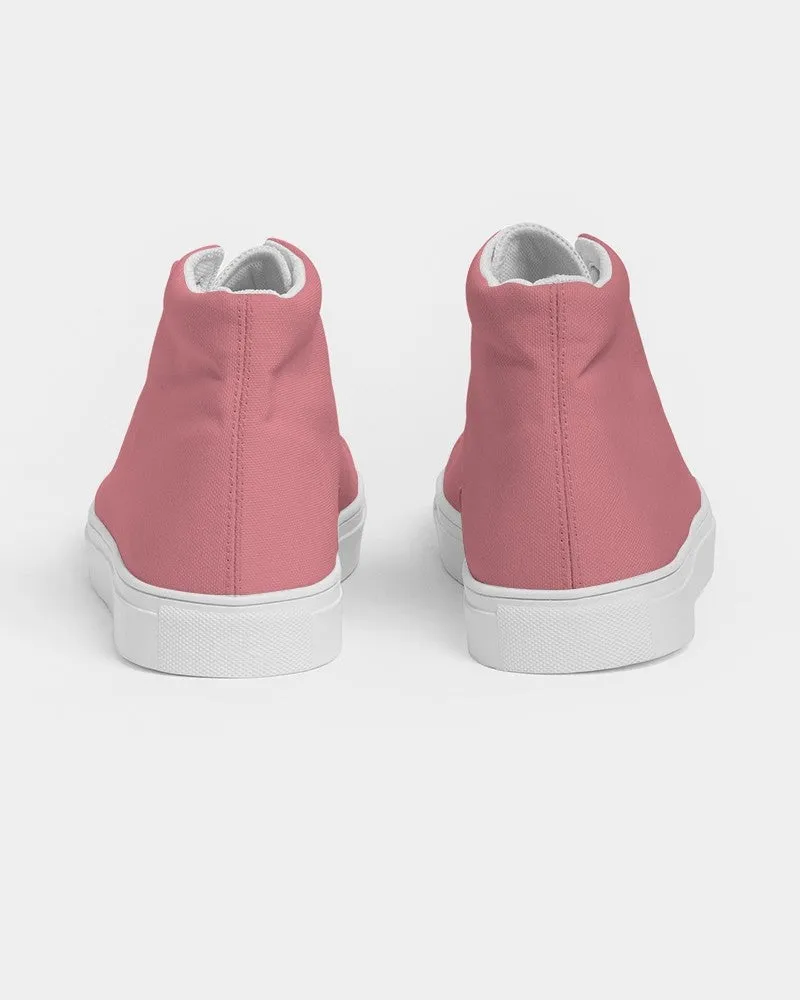 Pastel Pink Women's High-top Canvas Sneakers | Women's | Bright Pastel Pink | C0M60Y30K0