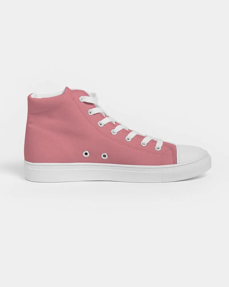 Pastel Pink Women's High-top Canvas Sneakers | Women's | Bright Pastel Pink | C0M60Y30K0