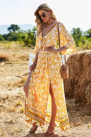 Printed Top & Skirt Two Piece Set