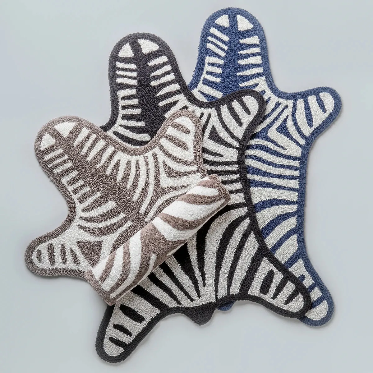 Reversible Zebra Bathmat Available in 3 Styles