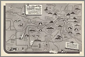SDS1131 - Yosemite Valley Map - 18x12