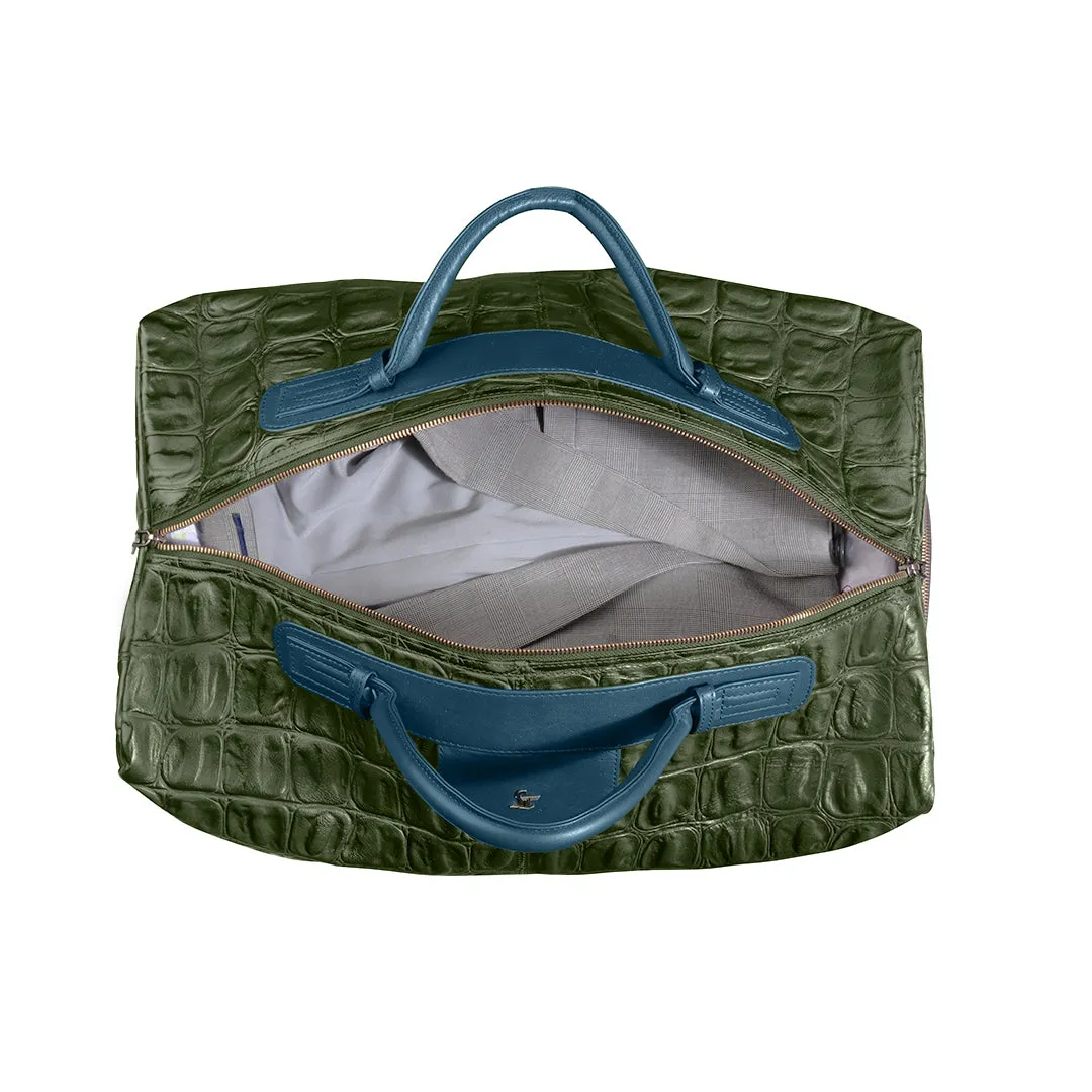Steelium Pure Leather Travel Trolley Bag
