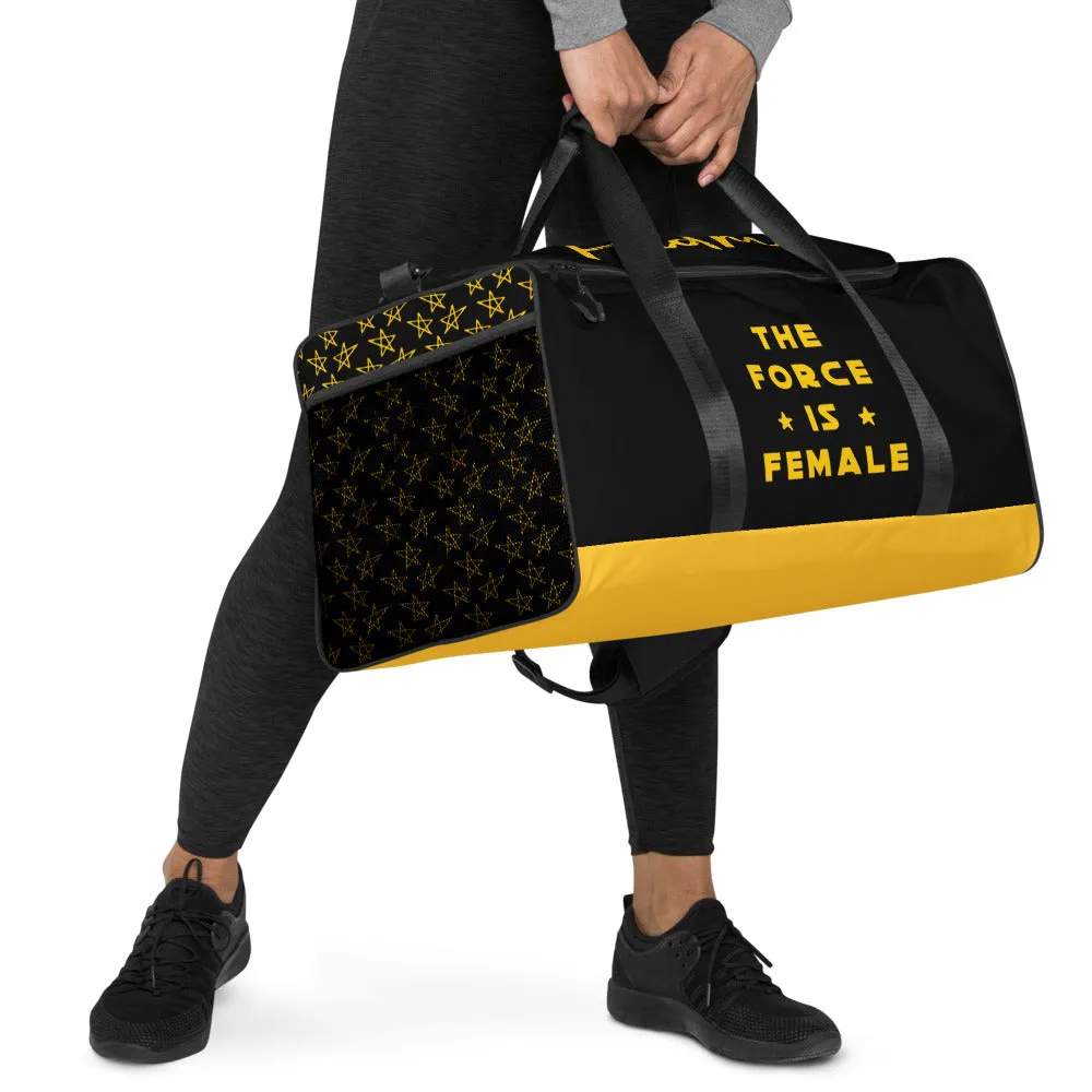 The Force Is Female Personalized Name Duffle Bag